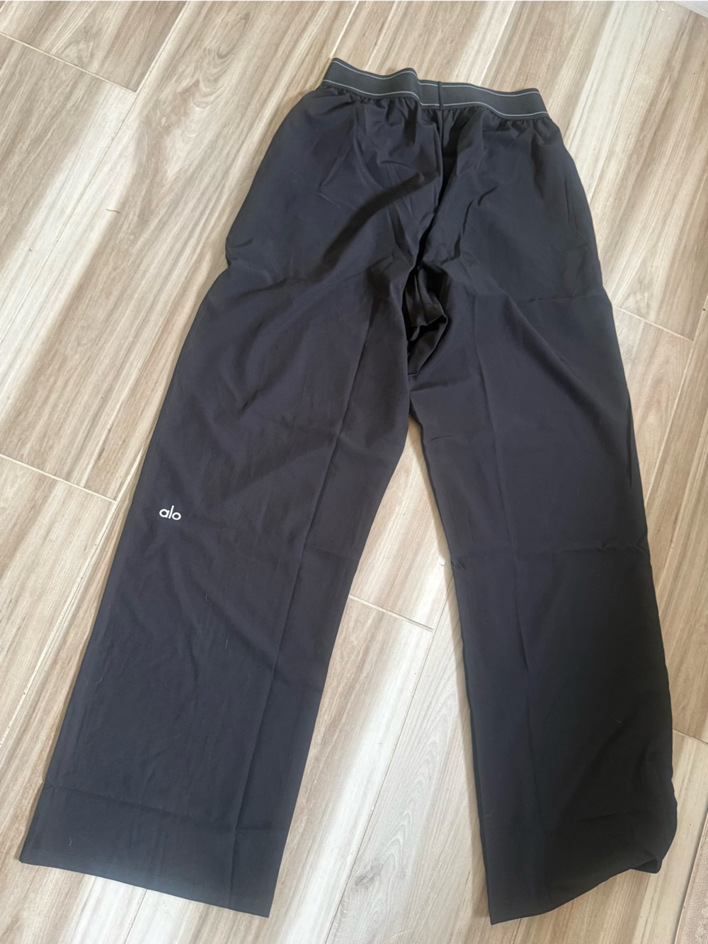 Alo Black Suit Up Trousers - Classic Straight Fit - Picture 5 of 6